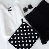 Ally Polkadot Oversize Clutch - HELLO PARRY Australian Fashion Label 